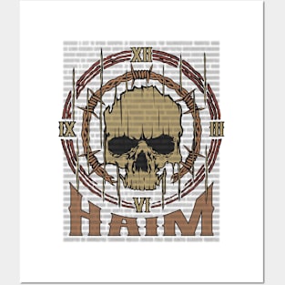 Haim Vintage Skull Posters and Art